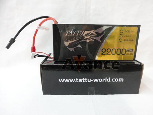 bateria 22,2v 22000mah 25c tattu